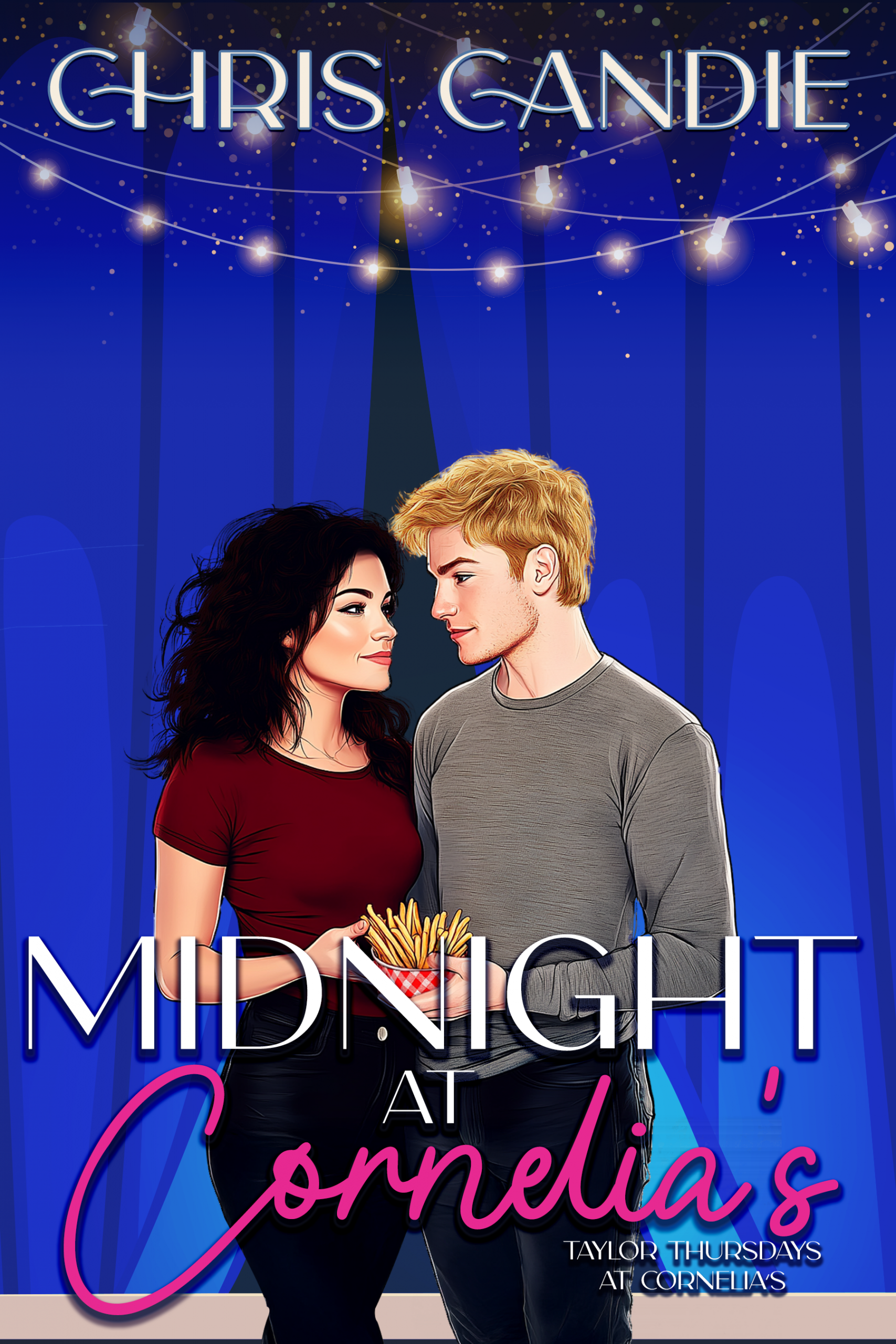 book cover for Midnight at Cornelia's by Chris Candie